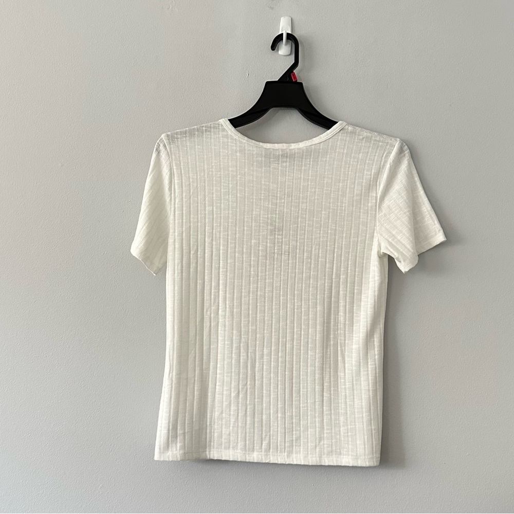 Vintage America Ladies' Slub Ribbed Tee, Size M - Picture 2 of 5